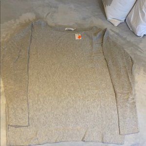 Reitmans Women Grey Dolman Long Sleeves Sweater Size Small